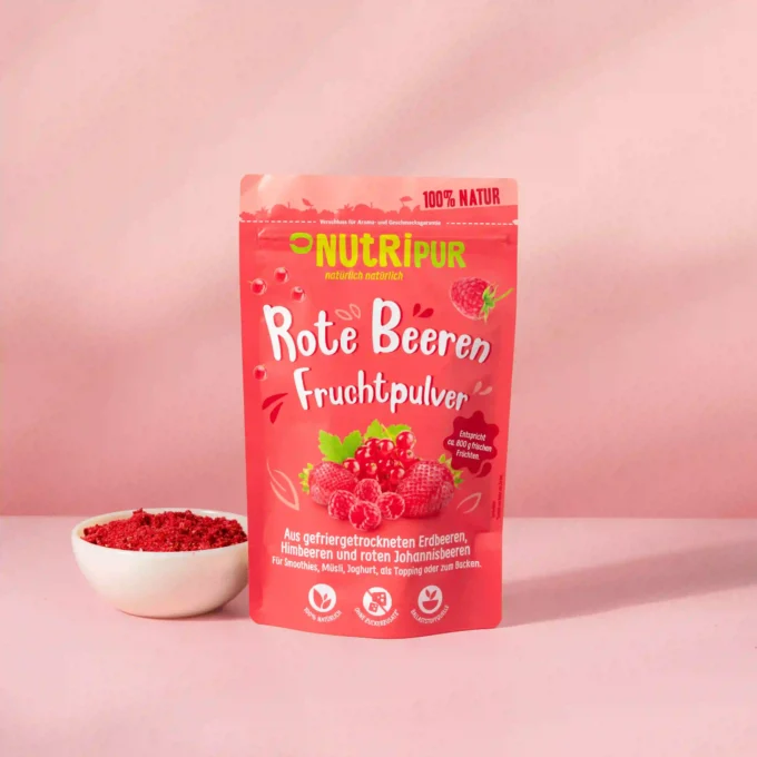 Fruchtpulver Rote Beeren, gefriergetrocknet