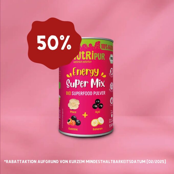 Rabattaktion SuperMix Energy Pulver BIO