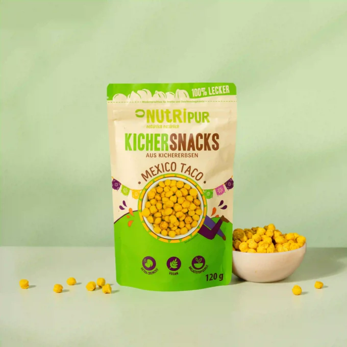 Kichererbsen-Snacks Mexico Taco